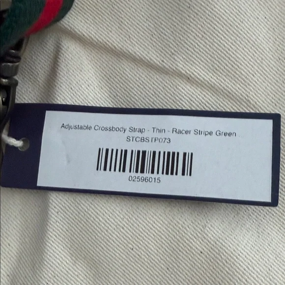 NWT’s Parker Thatch Green and Red striped Shoulder Strap - Picture 2 of 2